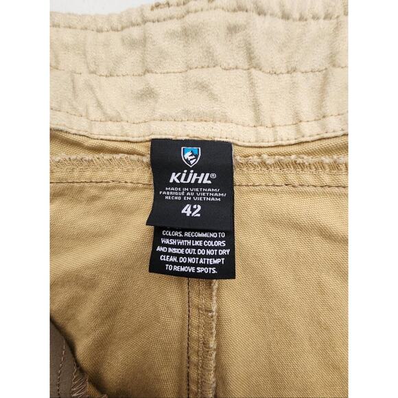 Kuhl Shorts Mens 42 Tan Brown Rugged Canvas Workwear Utility Vintage The Law - Picture 7 of 14